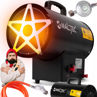 PLYNOVÝ OHRIEVAČ NA VALEC, DÚCHADLO, HADICE, REDUKTOR, VYSOKÝ VÝKON 25kW